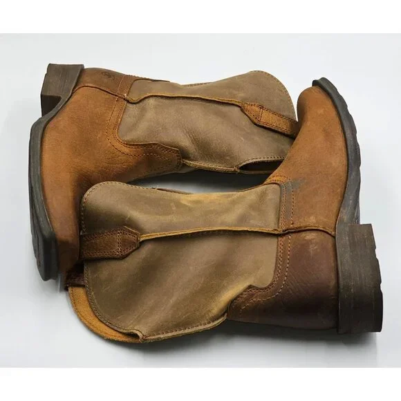 Ariat Women's Brown Leather Rambler Bomber Western Cowgirl Boots Size 8B 2819 - Picture 12 of 16